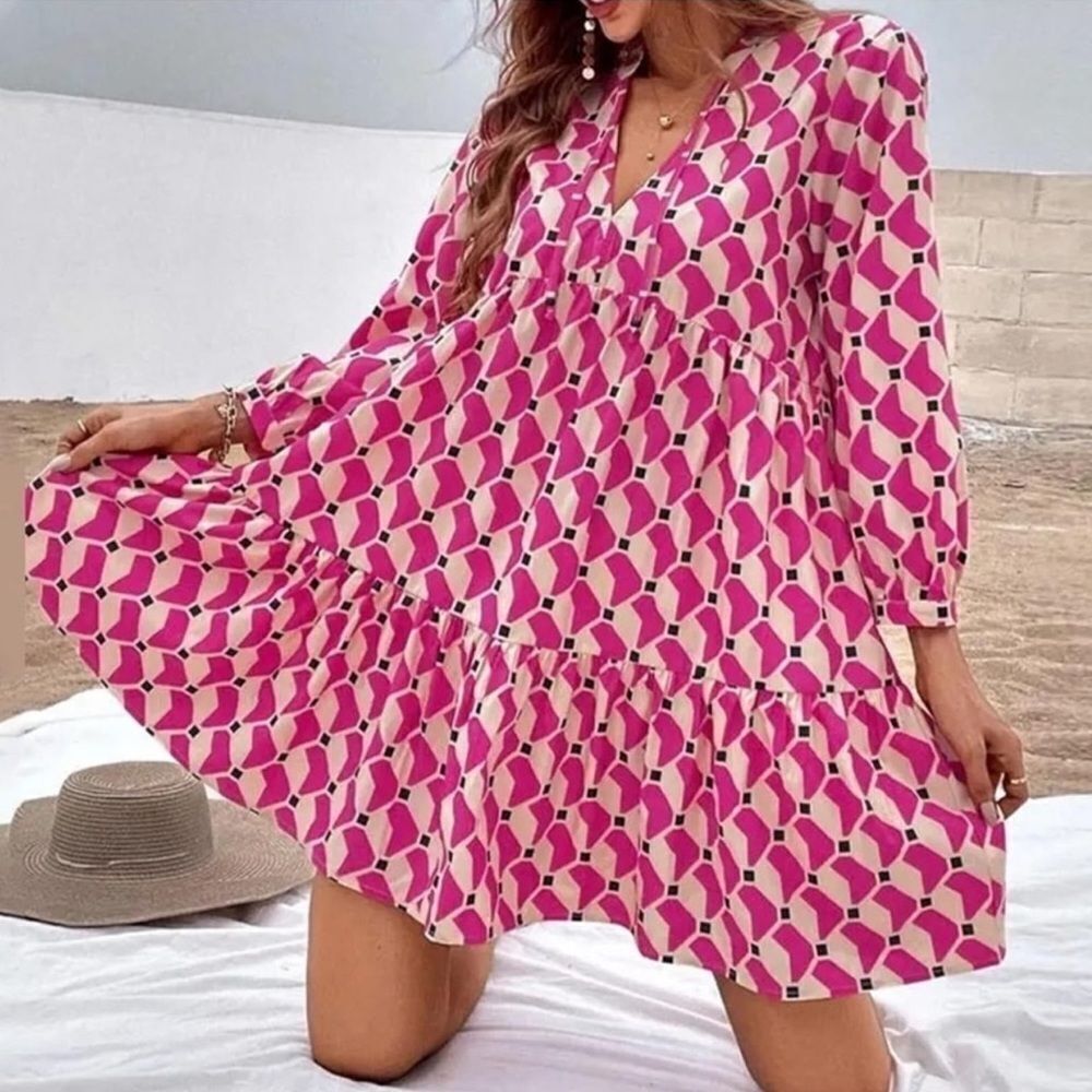 ZARA PRINTED SHORT DRESS - Picture 3 of 7
